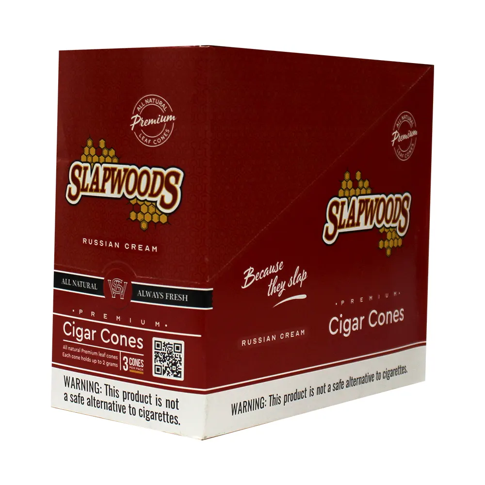 SLAPWOODS CONE 3-15PK RUSSIAN CREAM