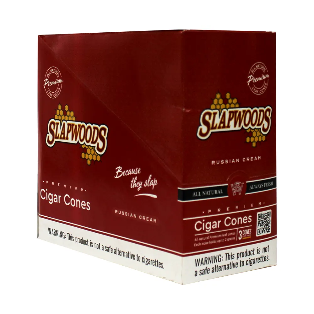 SLAPWOODS CONE 3-10PK RUSSIAN CREAM