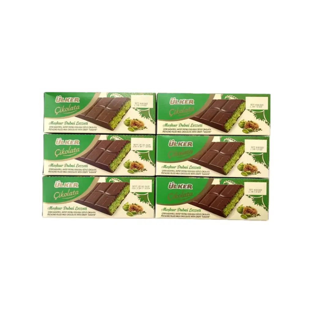 ULKER DUBAI CHOCOLATE 93GM 6PCS