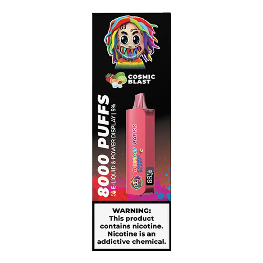 DUMMY 5PK COSMIC BLAST - RASPBERRY PEACH LIME ICE