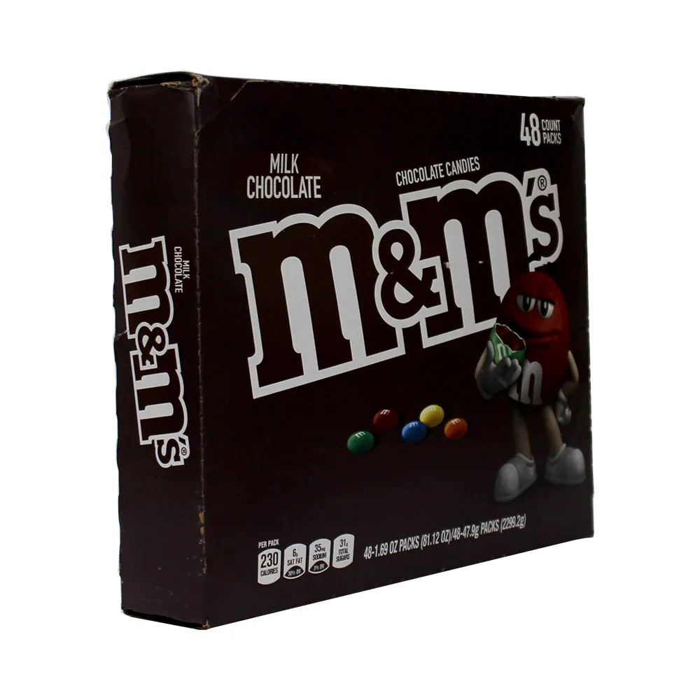 M&M 48-1.69OZ MILK CHOCOLATE