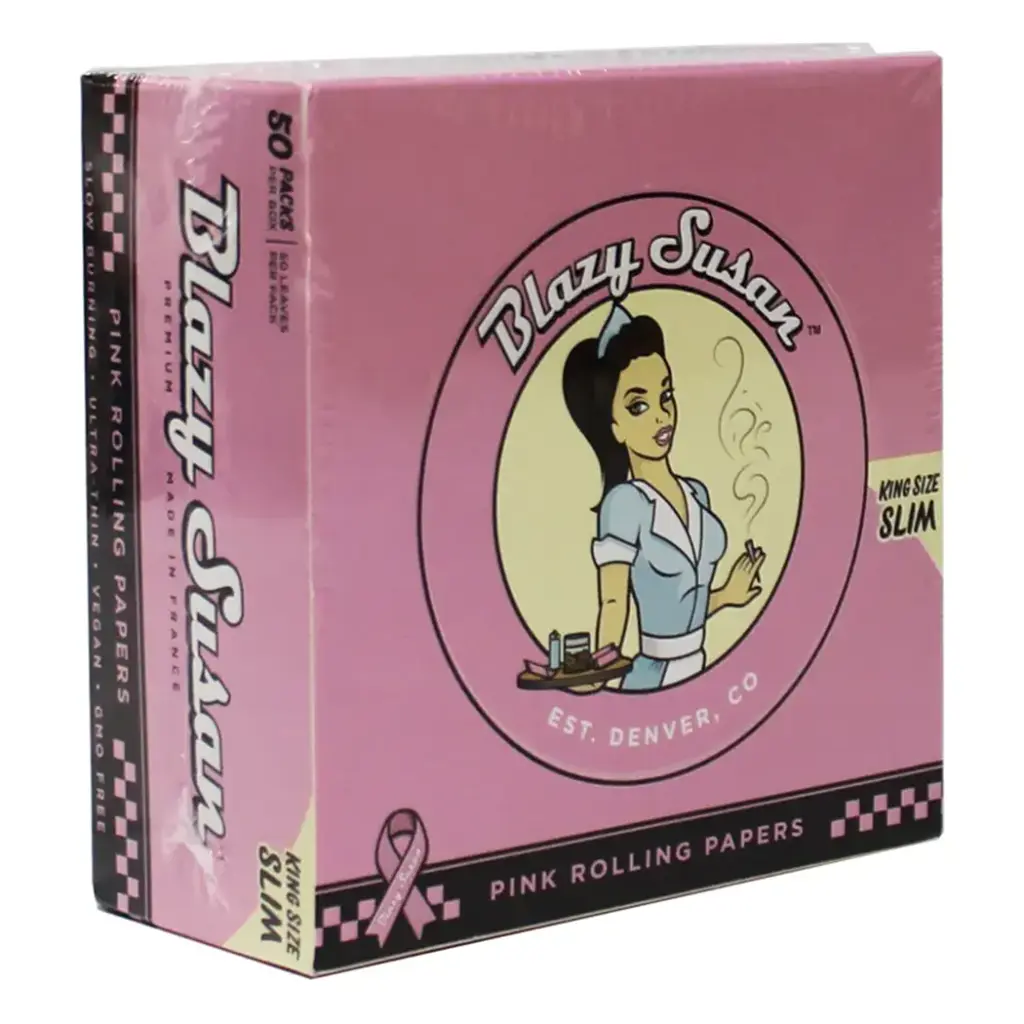 BLAZY PAPER PINK KS SLIM 50 PER BOX