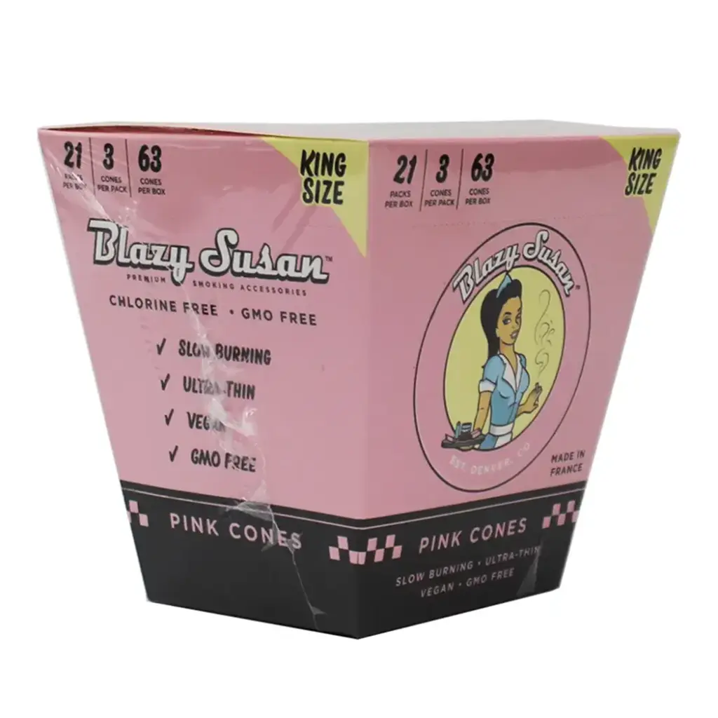 BLAZY CONE PINK KS 21 PACKS PER BOX