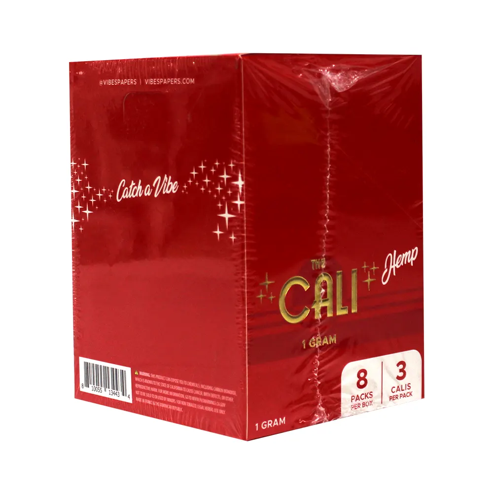 VIBES RED CALI 1GM 8 PACKS PER BOX