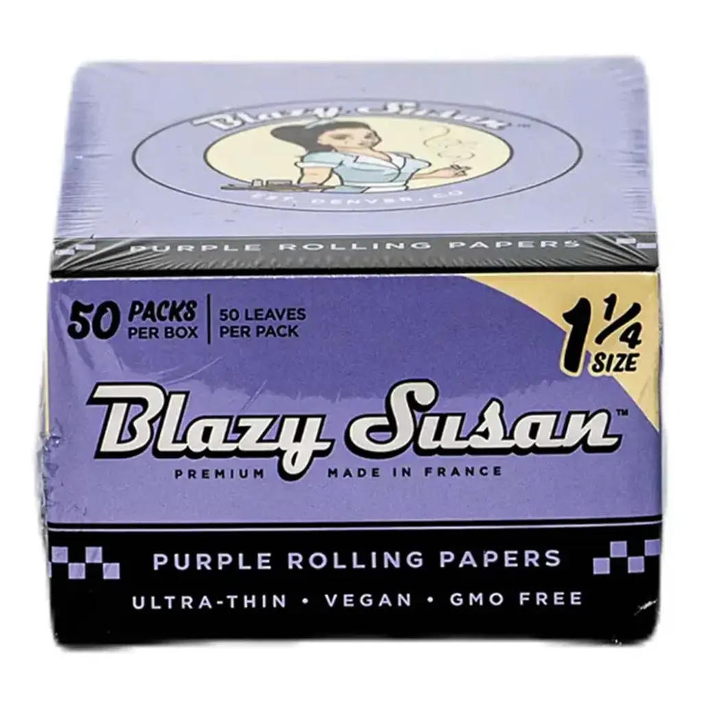 BLAZY PAPER PURPLE 1 1/4 50 PER BOX