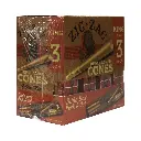 ZIG ZAG CONE KS UNBLEACHED GRAVITY DISPLAY 36 PACKS