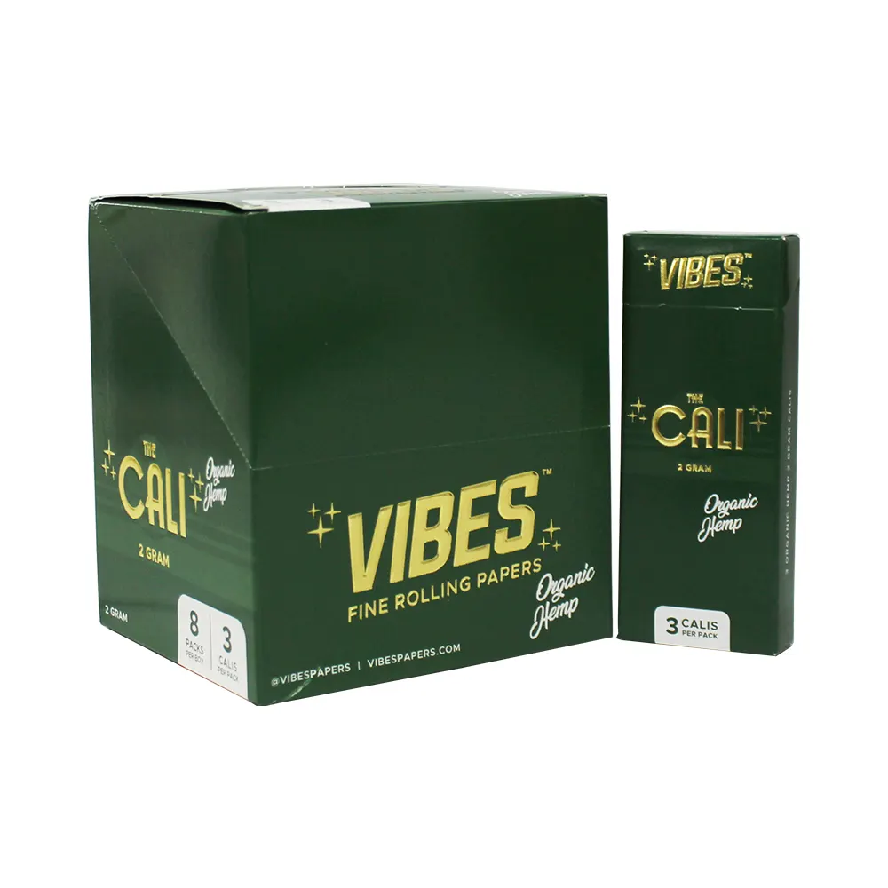 VIBES GREEN CALI 2GM 8 PACKS PER BOX