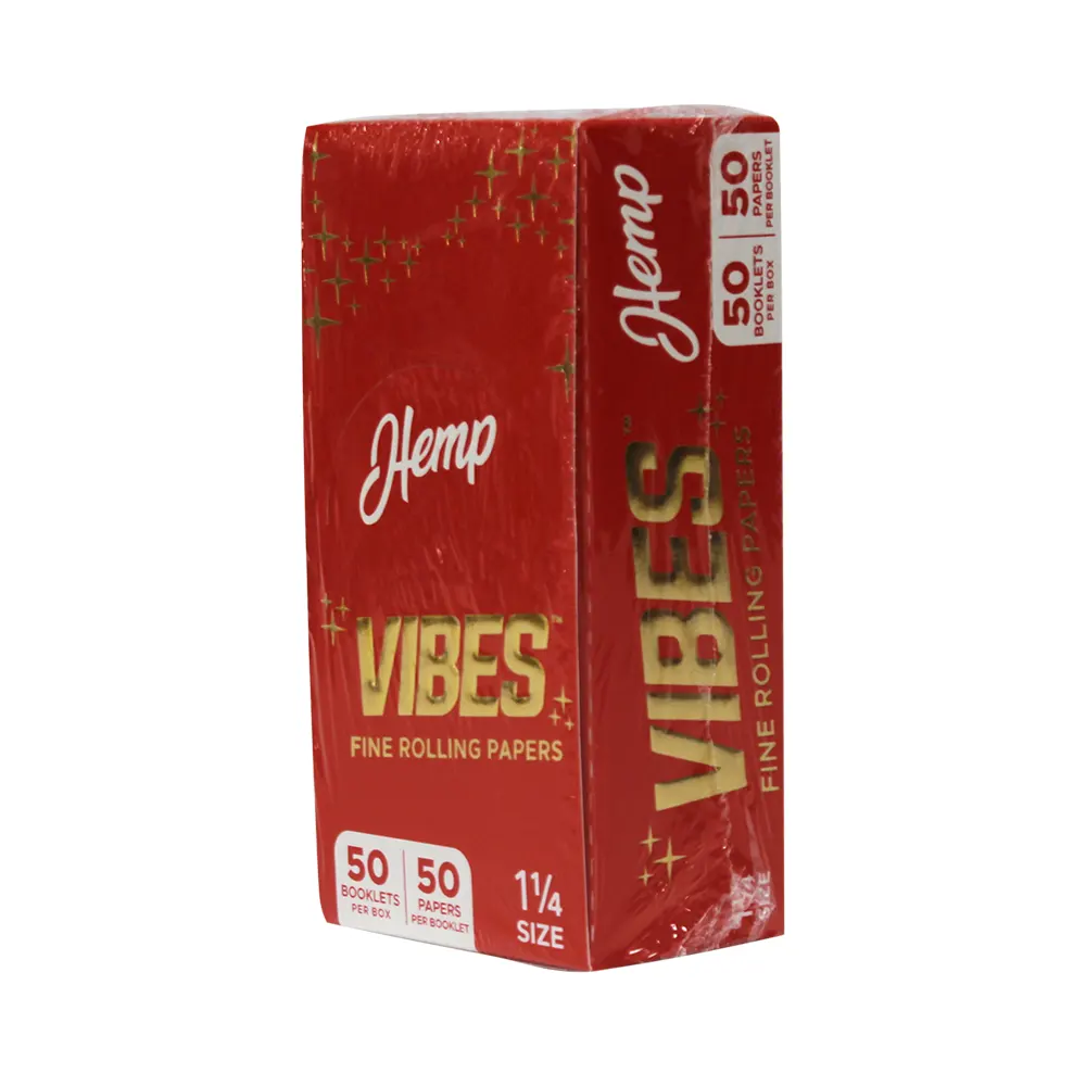 VIBES RED 1 1/4 50 BOOKLETS PER BOX