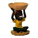 JAMAICAN LT194 POLY RESIN ASHTRAY 1CT