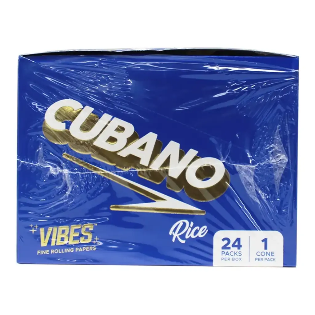 VIBES BLUE CUBANO CONE 24 PACKS PER BOX