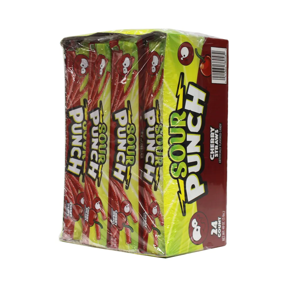 SOUR PUNCH STRAWS 2 OZ. - 24 CT