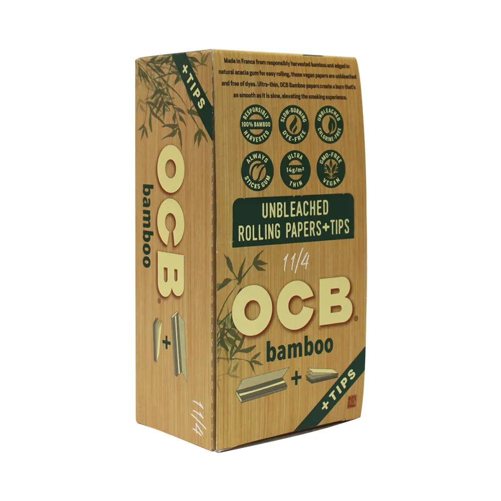 OCB BAMBOO 1 1/4 + TIPS 24 BOOKLETS