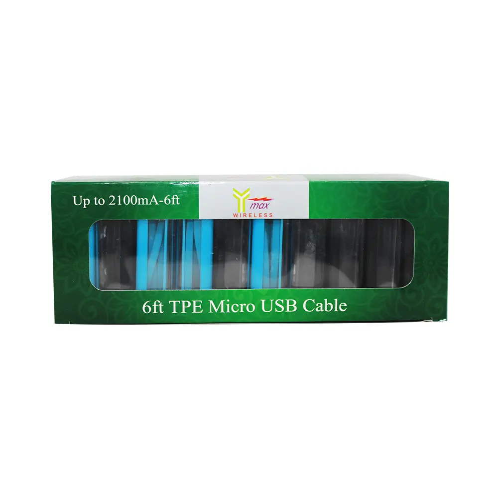 Y-MAX TPE CABLE MICRO USB 6FT IN BOX 1 CT