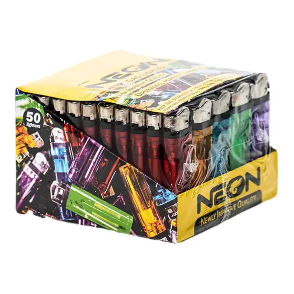 NEON CLEAR LIGHTER 50 CT