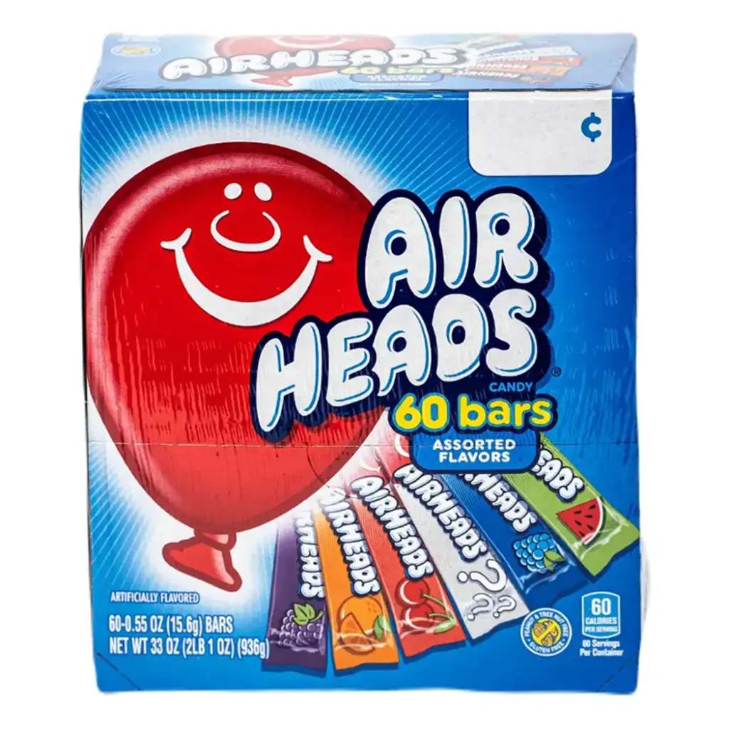 AIRHEADS 60CT ASSORTED BARS