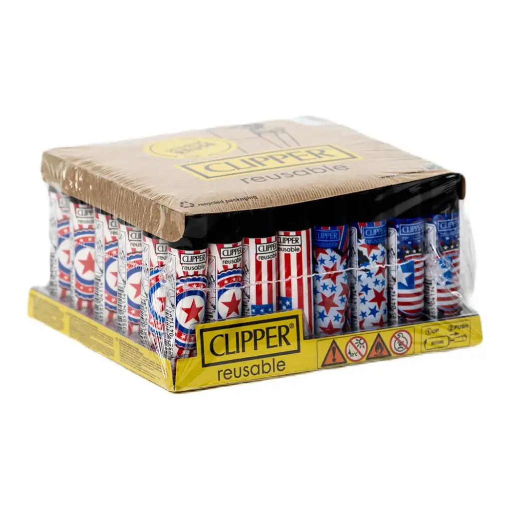 CLIPPER LIGHTERS 48CT NATIONAL STARS (42493)