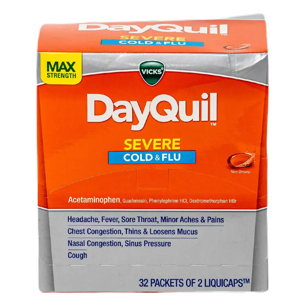 DAYQUIL SEVER DISPENSER 32 X 2'S