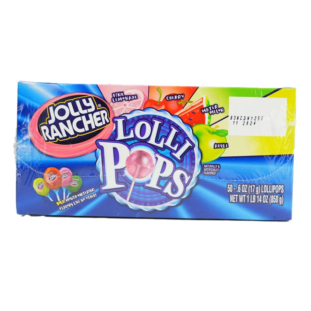 JOLLY RANCHER 50-.6OZ FILLED POPS