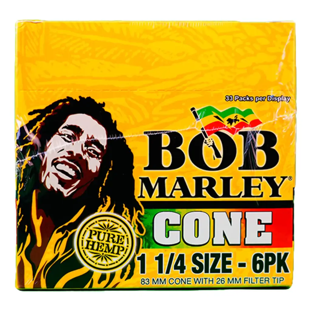 BOB MARLEY CONE 1 1/4 6PK