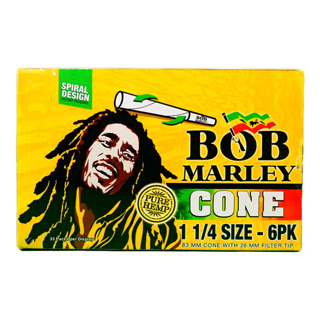 BOB MARLEY CONE 1 1/4 6PK