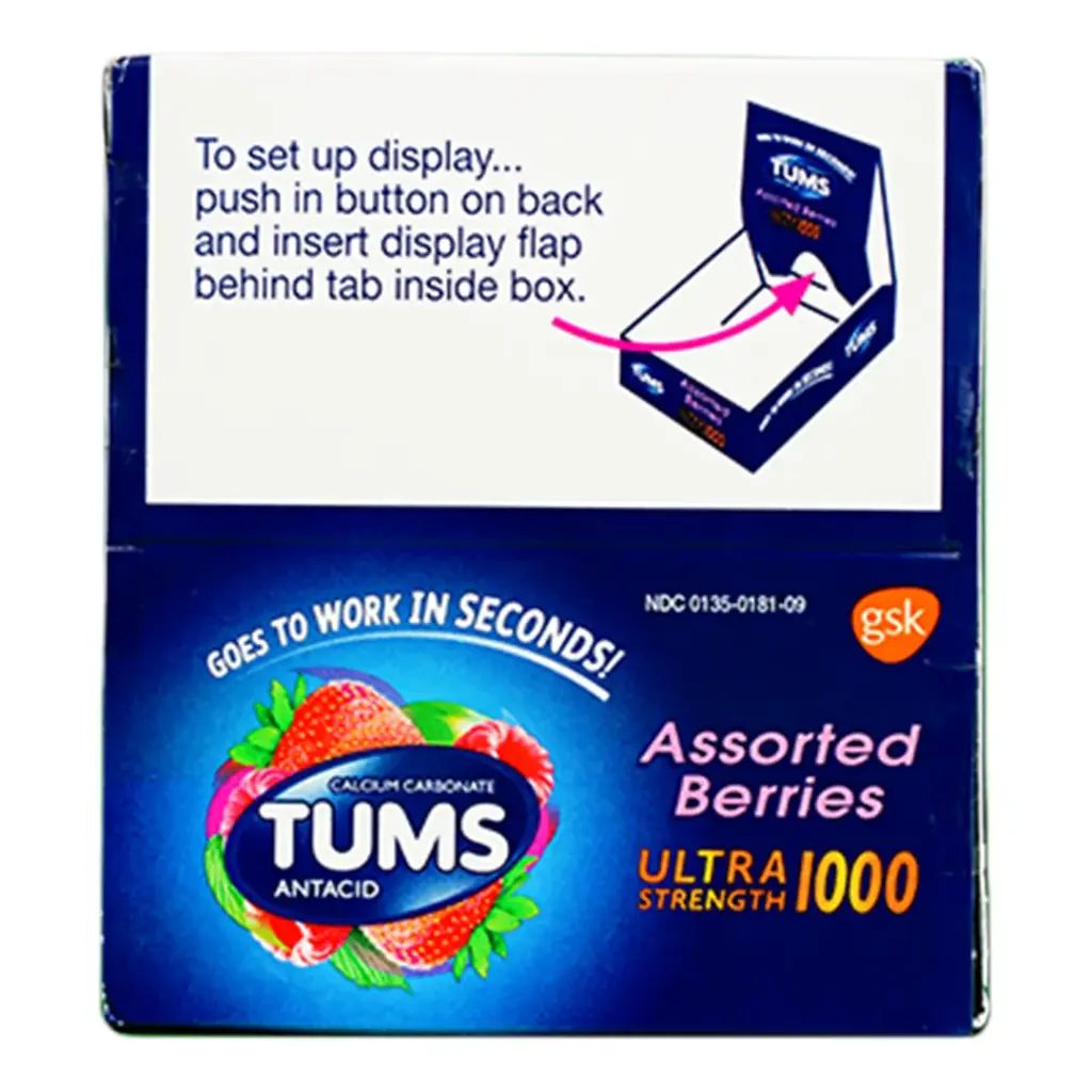 TUMS 12-12CT ASSORTED BERRIES ULTRA STRENGTH 1000