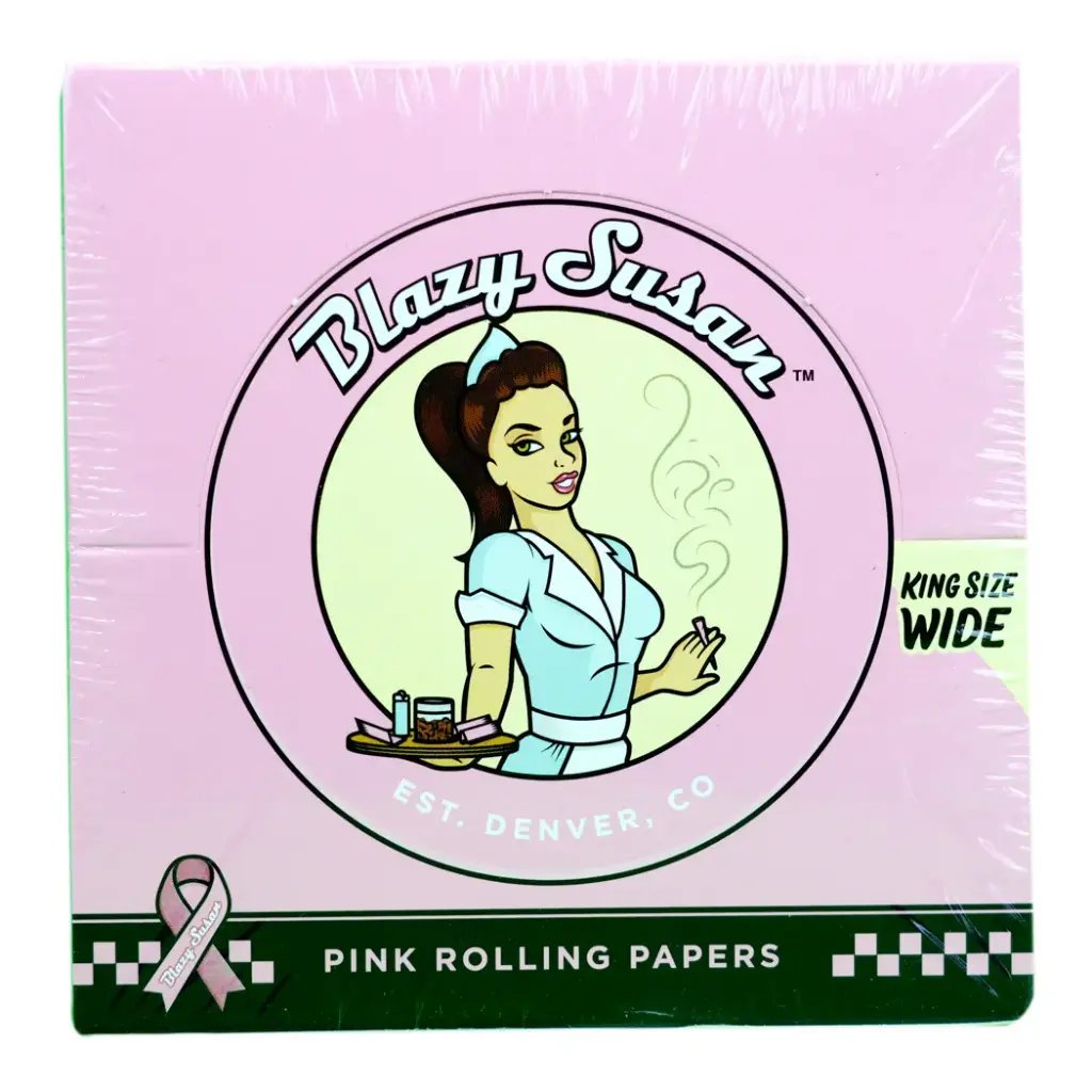 BLAZY PAPER PINK KING SIZE WIDE 50 PACKS PER BOX