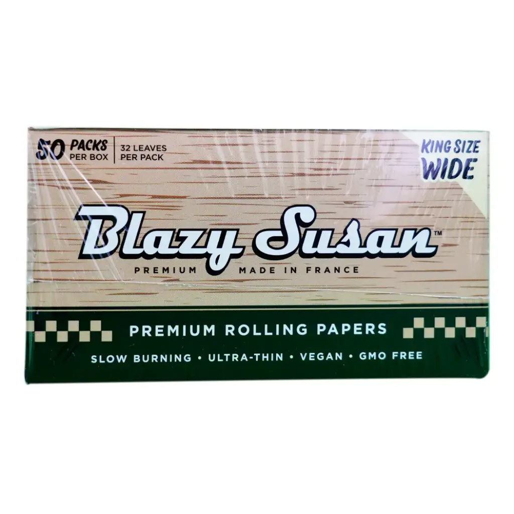 BLAZY PAPER UNBLEACHED KING SIZE WIDE 50 PACKS PER BOX