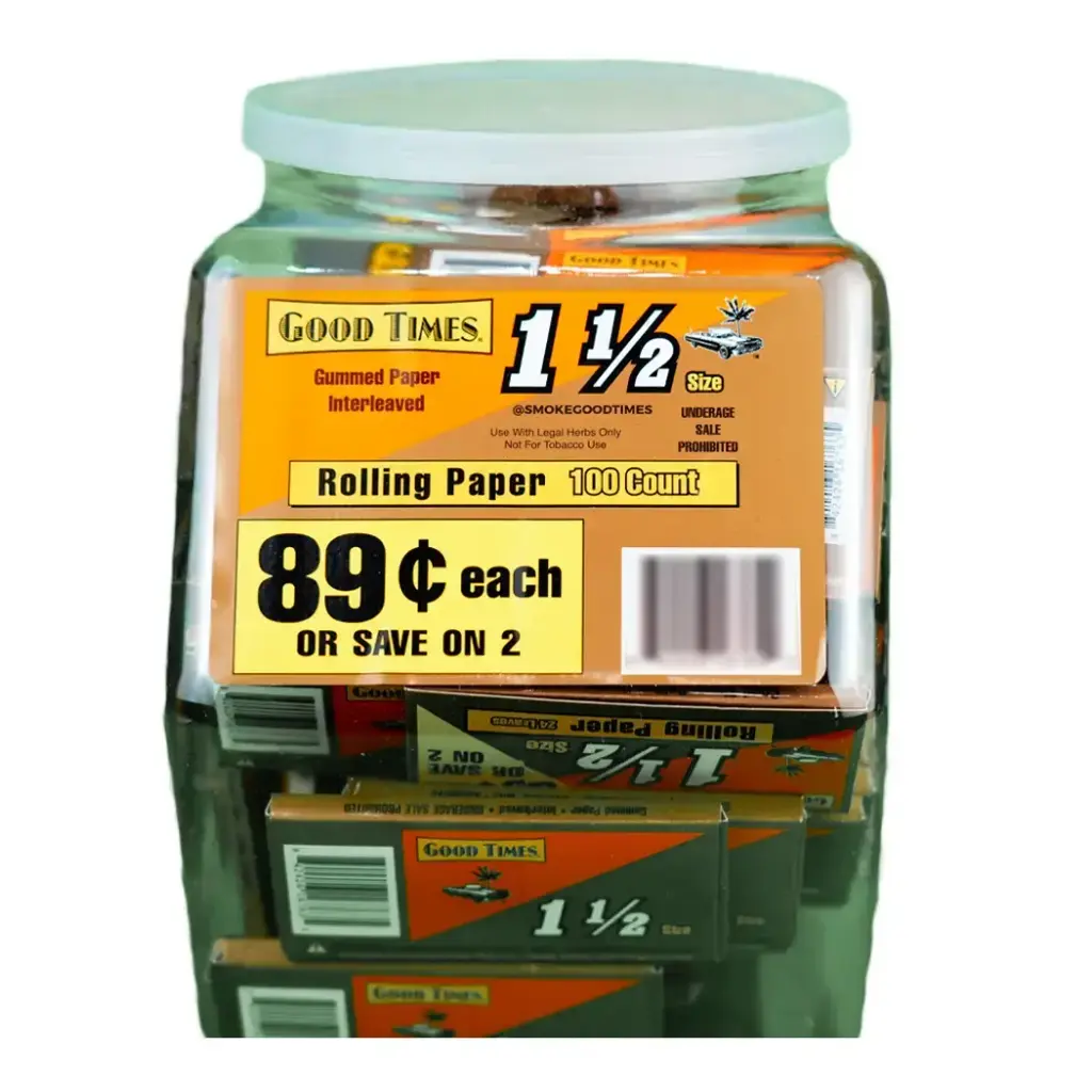 GT 1 1/2 CIGARETTE PAPER 2 FOR $1.49 100 CT