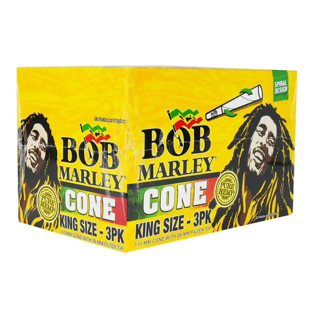 BOB MARLEY CONE KING SIZE 3PK