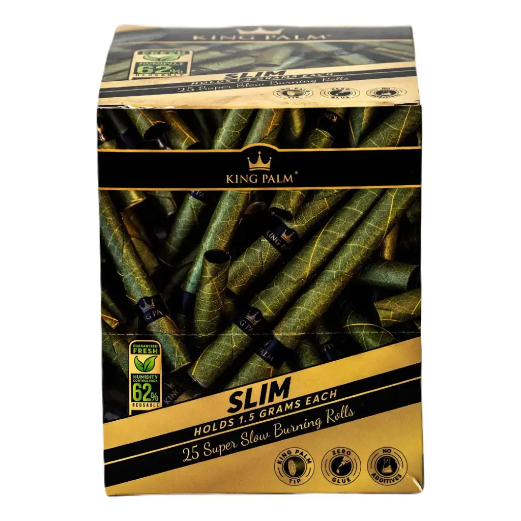 KING PALM 25 SLIM ROLLS - 8 PACKS