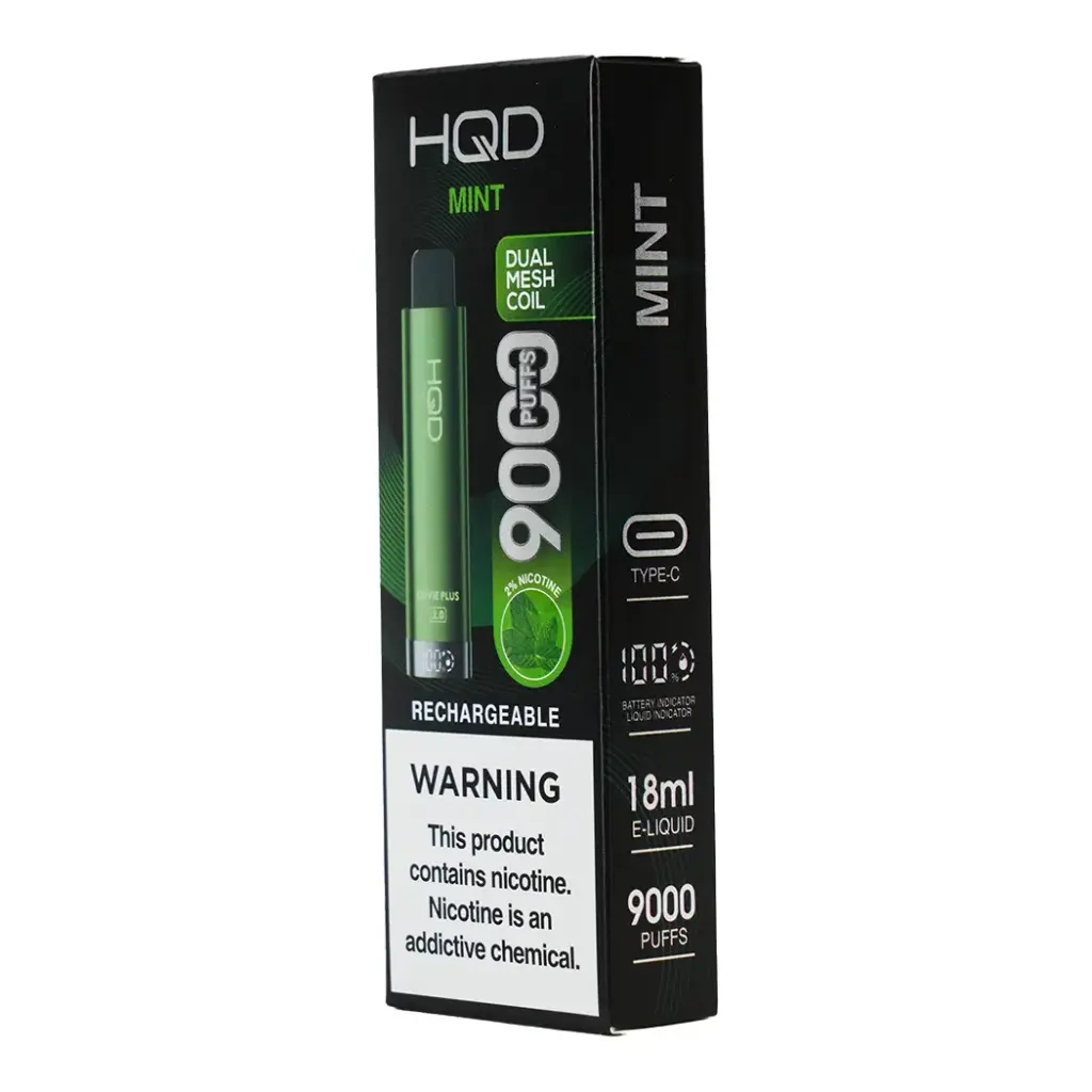 HQD PLUS 2.0 2% MINT 1X5PK DISPOSABLE (9000)