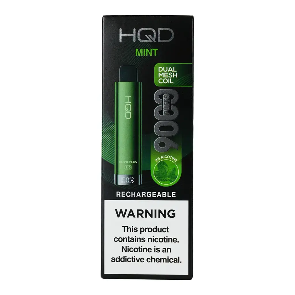 HQD PLUS 2.0 2% MINT 1X5PK DISPOSABLE (9000)