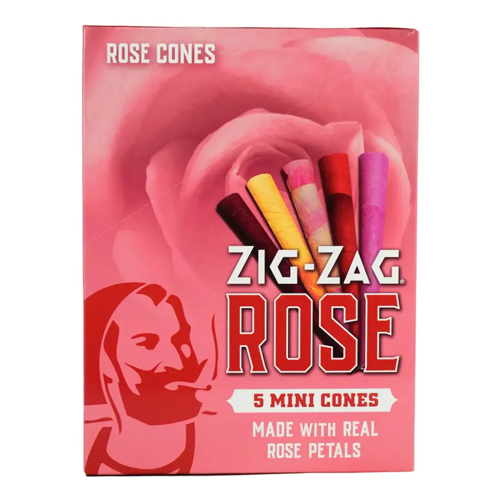 ZIG ZAG ROSE MINI CONE 5-8 PACK