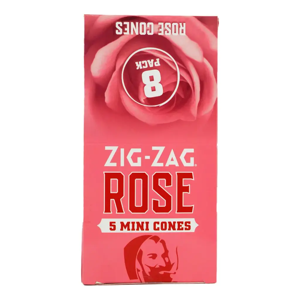 ZIG ZAG ROSE MINI CONE 5-8 PACK