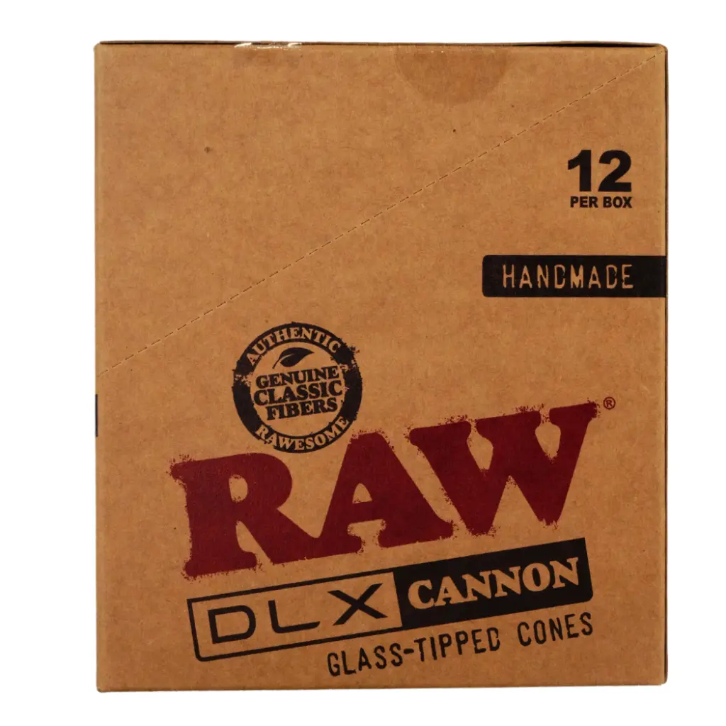 RAW DLX GLASS TIPPED12 PER BOX