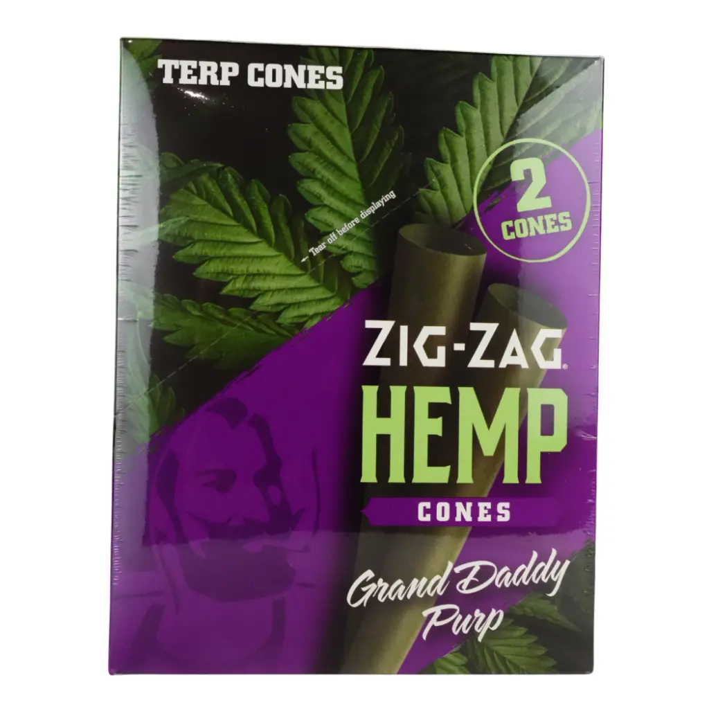 ZIG ZAG HEMP CONE 15-2 PACK