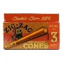 ZIG ZAG CONES UNBLEACHED KING SIZE 24PK-3 CONES