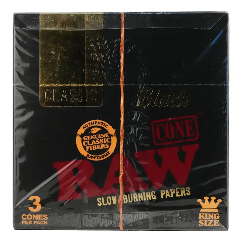 RAW BLACK CLASSIC CONE KING SIZE CONES PER PACK