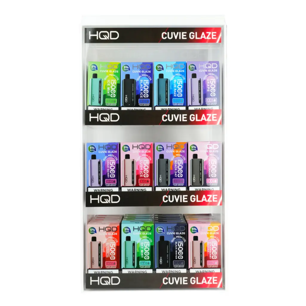 HQD CUVIE GLAZE DISPLAY 60 PCS ASSORTED FLAVOR