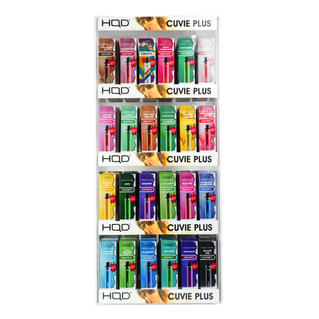 HQD PLUS DISPLAY 144PC ASSORTED FLAVORS