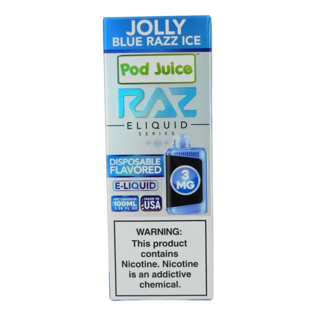 POD JUICE X RAZ TOBACCO FREE NICOTINE E-JUICE 100ML STRENGTH: 3 MG