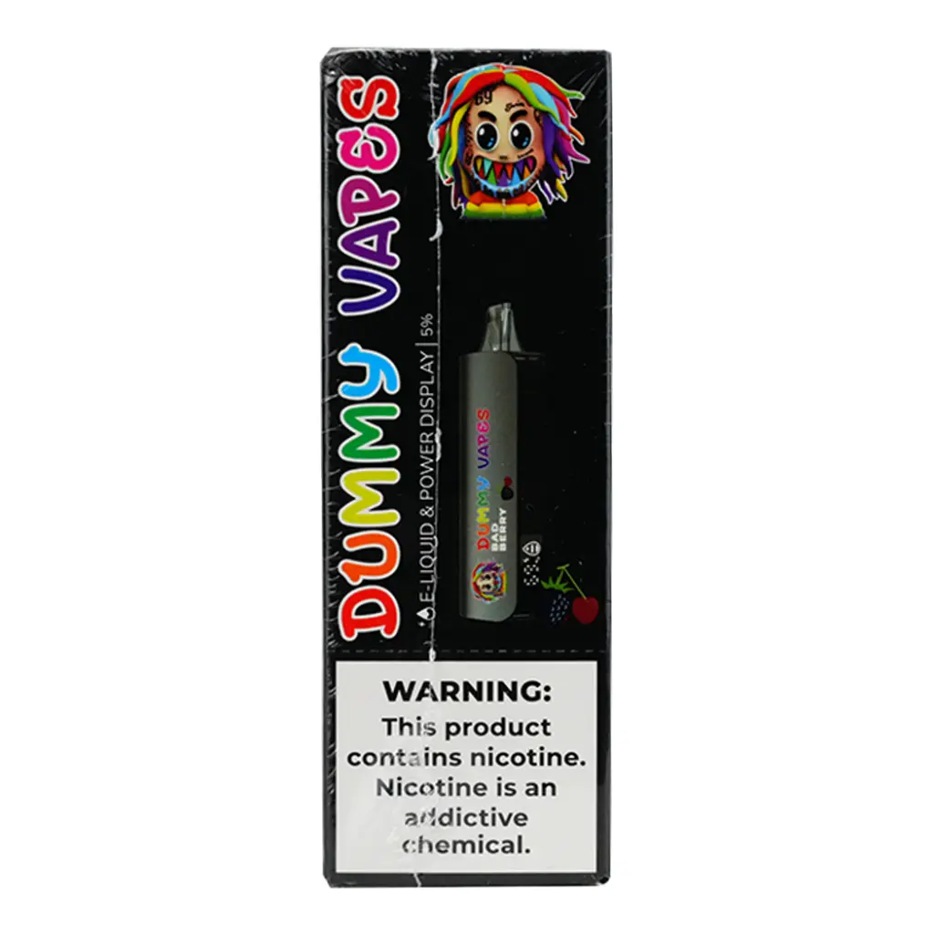 DUMMY VAPE 1% BAD BERRY 1╫5 PK DISPOSABLE (8K)