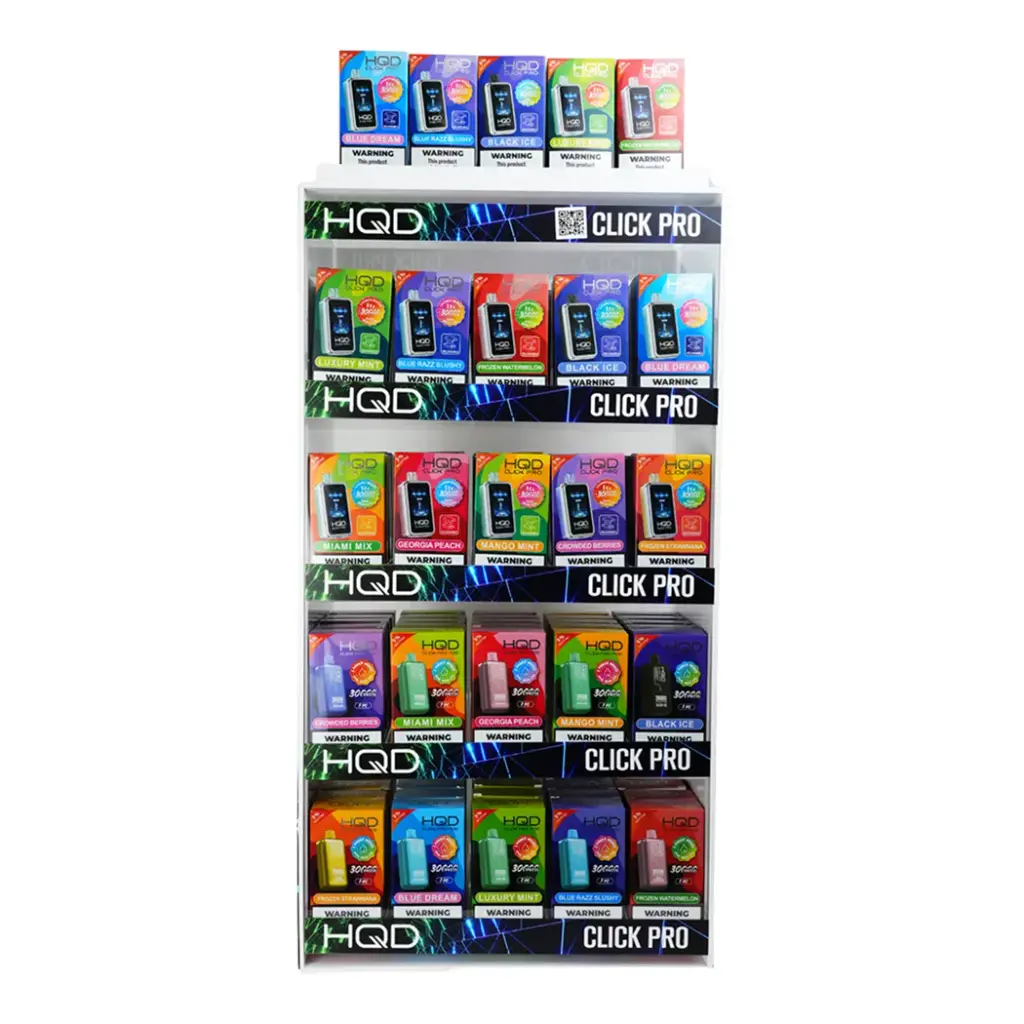 HQD CLICK PRO 30K PUFFS 35 KIT / 50 PODS DISPLAY