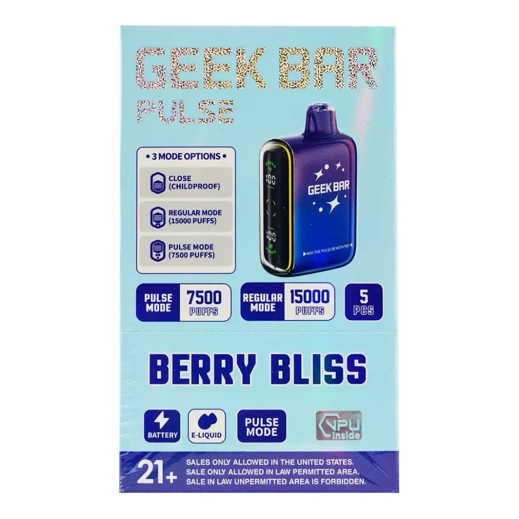 GEEK BAR PULSE 5% 1X5PK DISPOSABLE