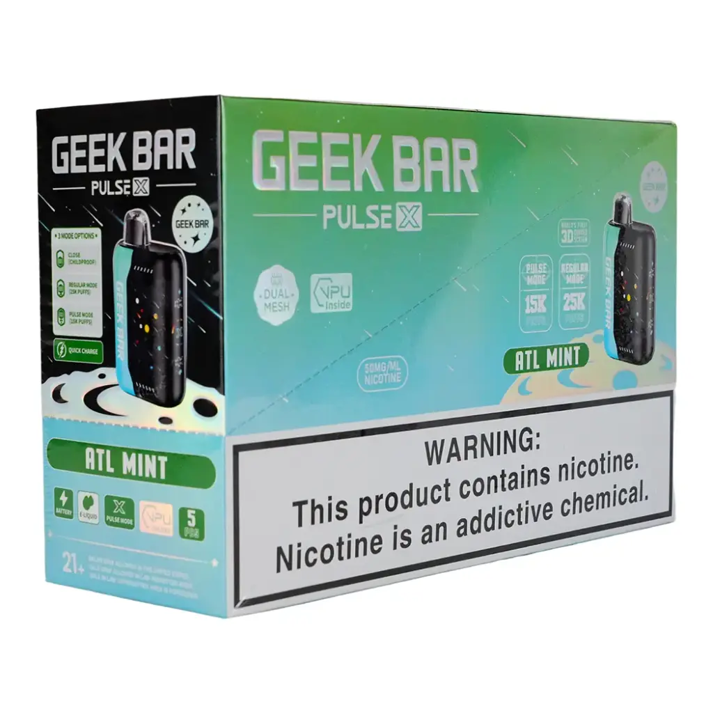 GEEK BAR PULSE X 5% 1X5PK DISPOSABLE (25000)