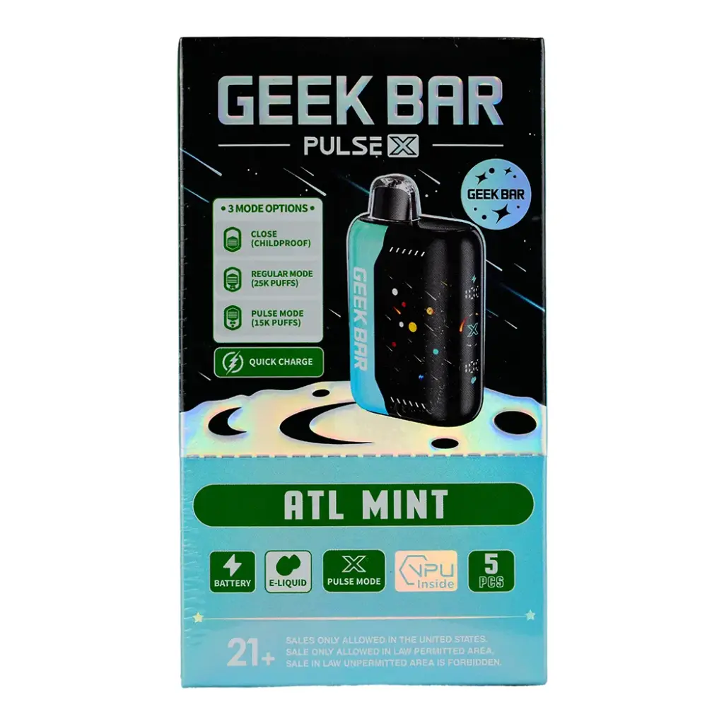 GEEK BAR PULSE X 5% 1X5PK DISPOSABLE (25000)