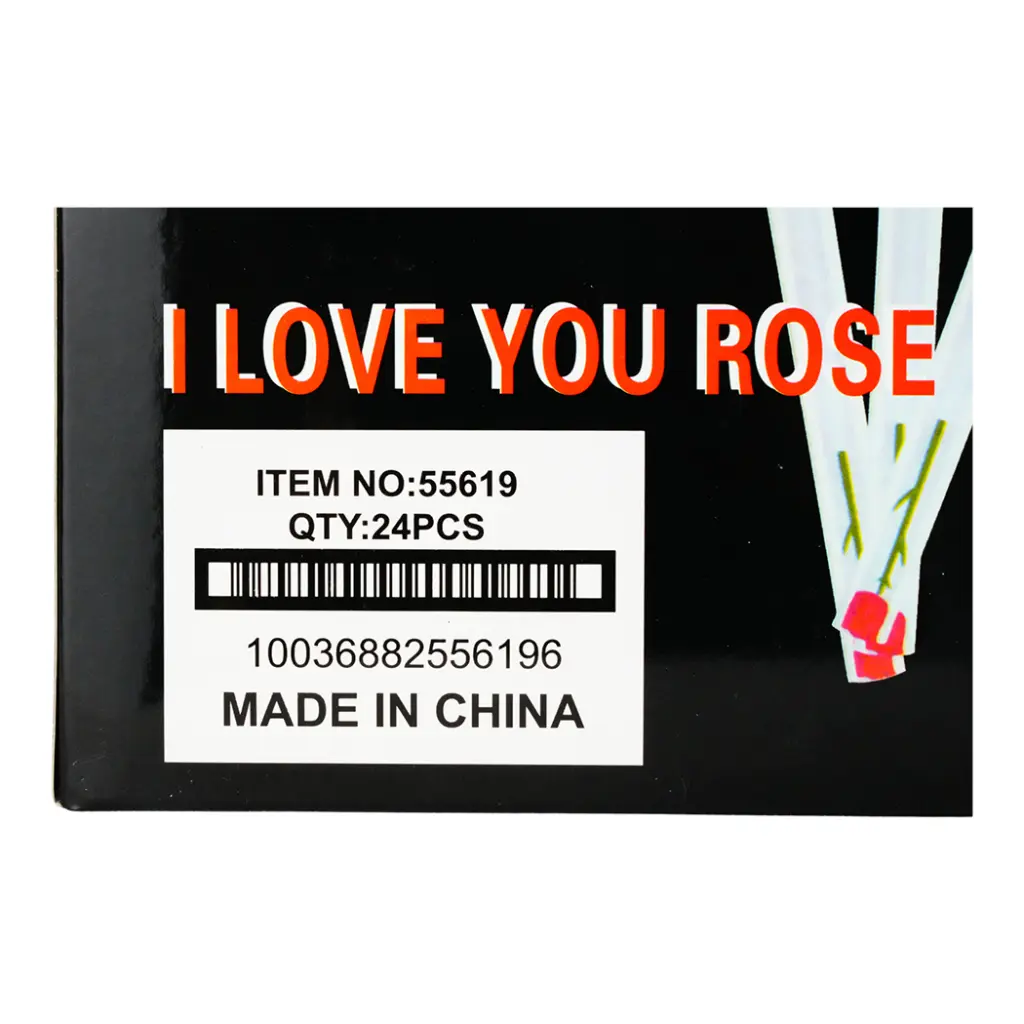 LOVE ROSE 6INCH 24CT BLACK BOX