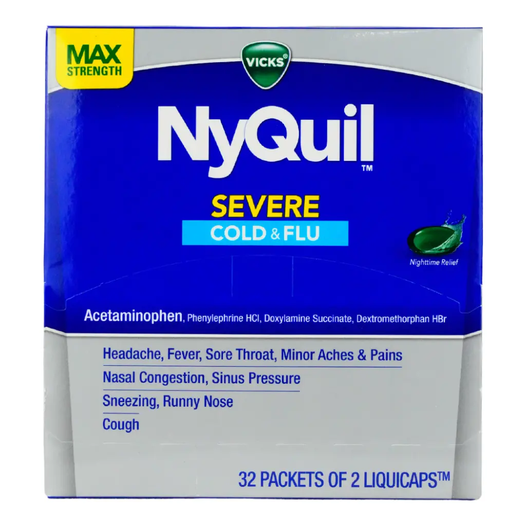 NYQUIL SEVER DISPENSER 32 X 2'S