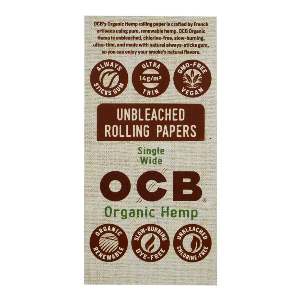 OCB ORGANIC SINGLE WIDE 24 PACKS