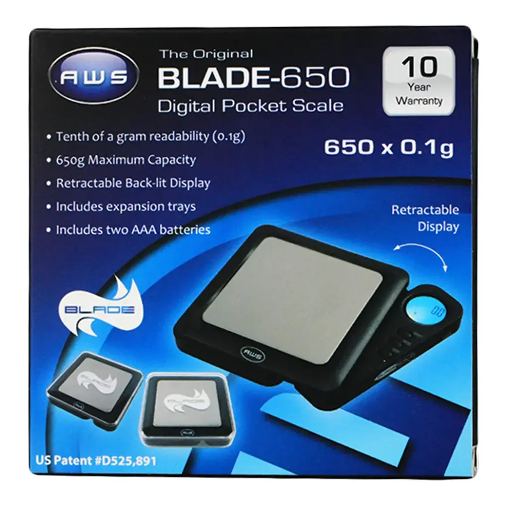 SCALE AWS BLADE-650 DIGITAL SCALE BLUE